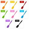 Leeseph 8 inch Silicone Spatula - 1 Small Heat Resistant Non-Stick Cooking Utensils (Multicolor) 6