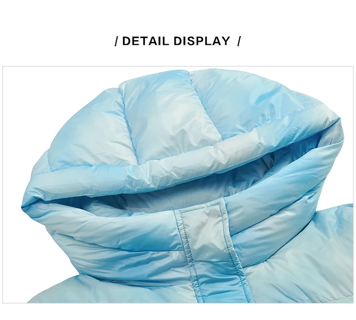 Down Jacket Women Halo-Dyed All-Over Hooded Bread Coat Trendy Winter Sweet Cool Oversize Jacket