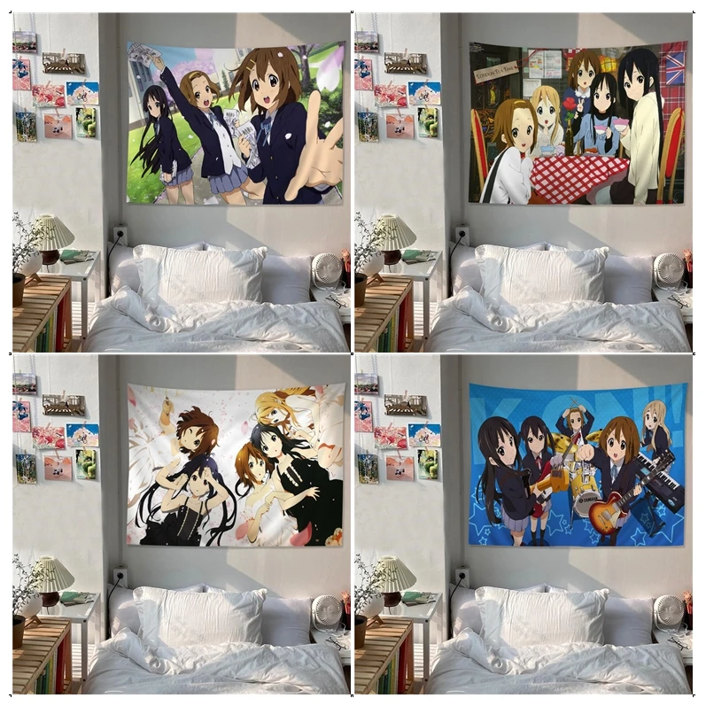 

K-On! Tapestry Chart Tapestry for Living Room Home Dorm Decor Art Home Decor