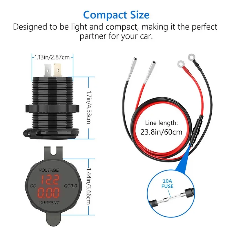   3.0 USB ڵ    12V/24V QC3.0 USB     ܼƮ ڵ ȭ ׼