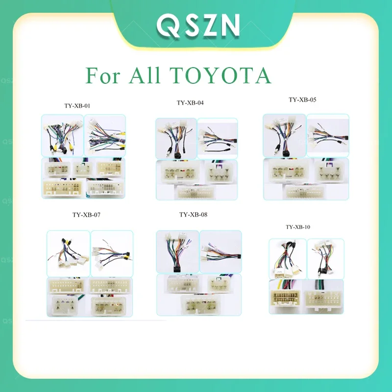 

Car Radio Cable Stereo Wiring Harness Cable Adapter Android 16pin FOR TOYOTA CAMRY/LAND CRUISER/TOYOTA RAV4/TOYOTA PRADO