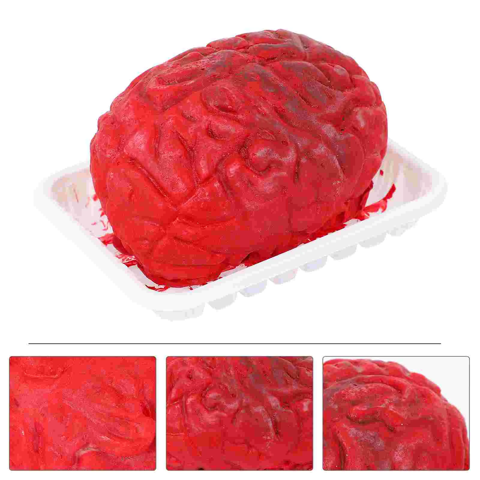 

Halloween Brain Simulation Human Organ Decor Horrible Heart Prop Decorative Props Haunted House Snack Box