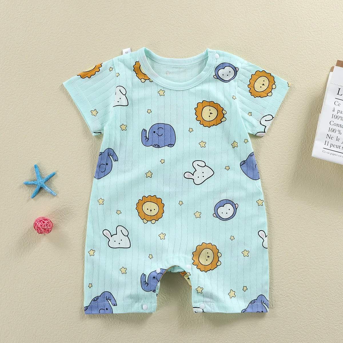 Summer Baby Jumpsuit Short Sleeved Newborn Boys Girls Romper Baby Jumpsuit Kid Clothes Children's Clothing 5