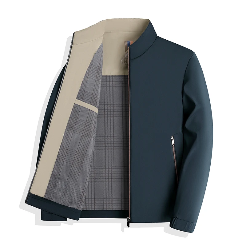 Windproof Hiking Jacket for Men in Solid Colors