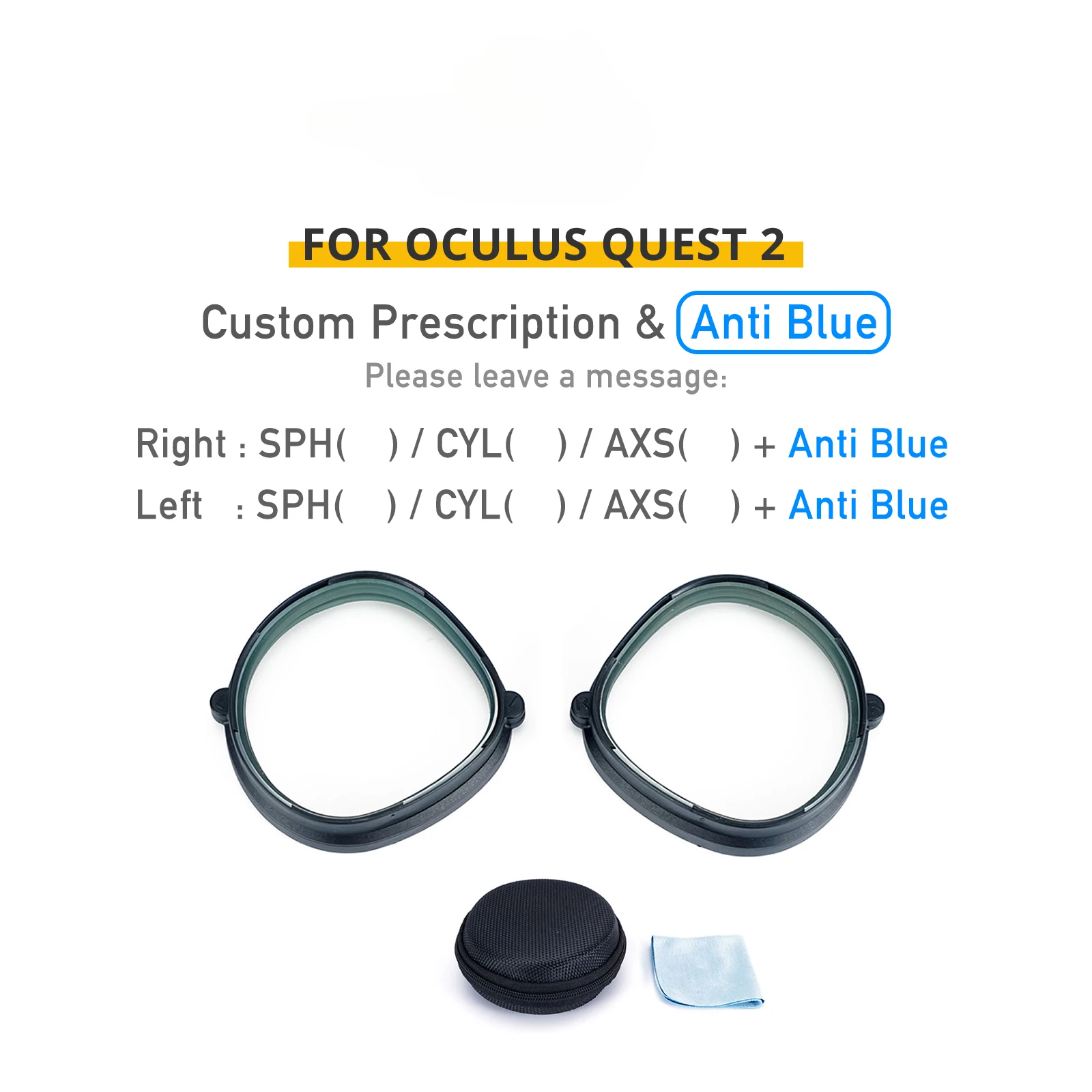 Myopia Lens for Oculus Quest 2 Prescription Lenses Anti Blue Anti-glare Filter VR Eyeglass Magnetic Lens Adapter Quick Release images - 6