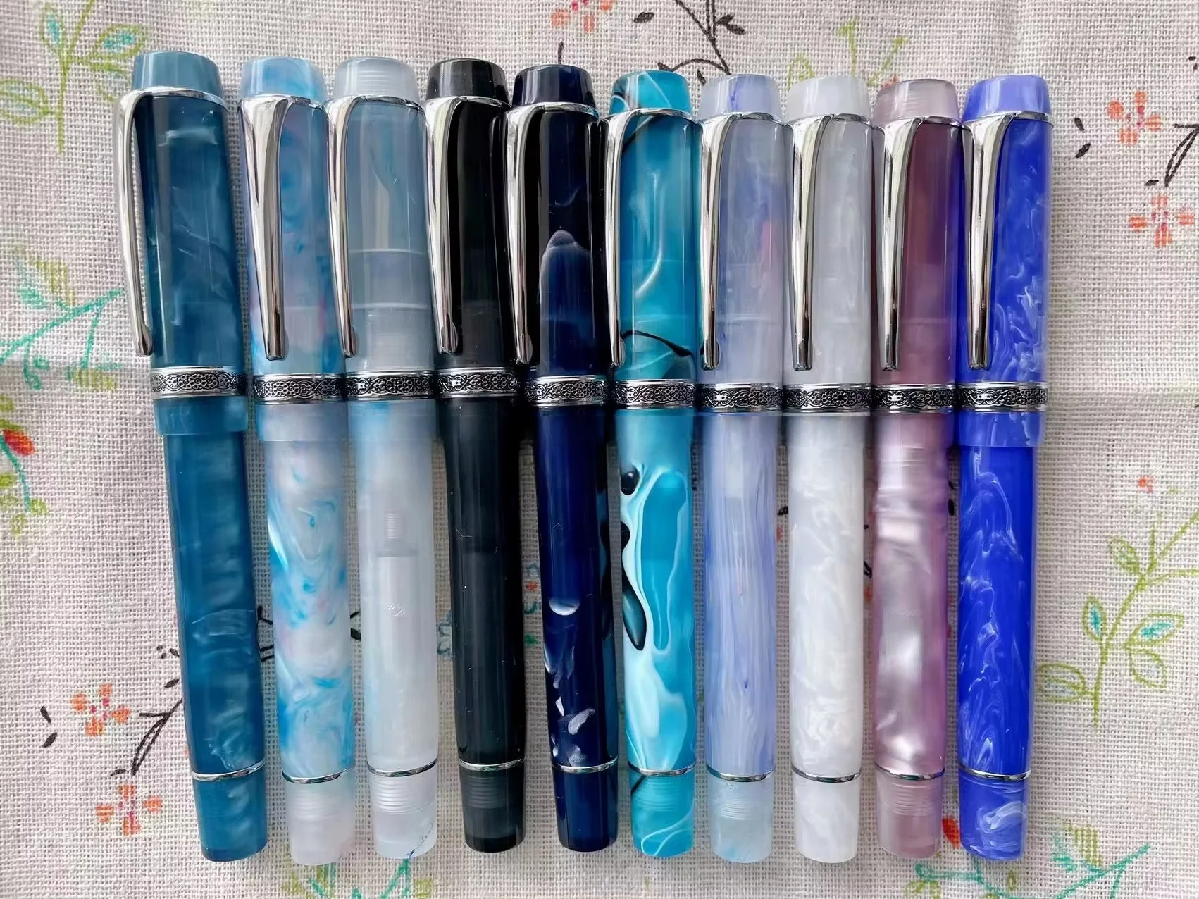 Semua warna Kaigelu 316 halus akrilik pulpen EF/F Nib marmer yang