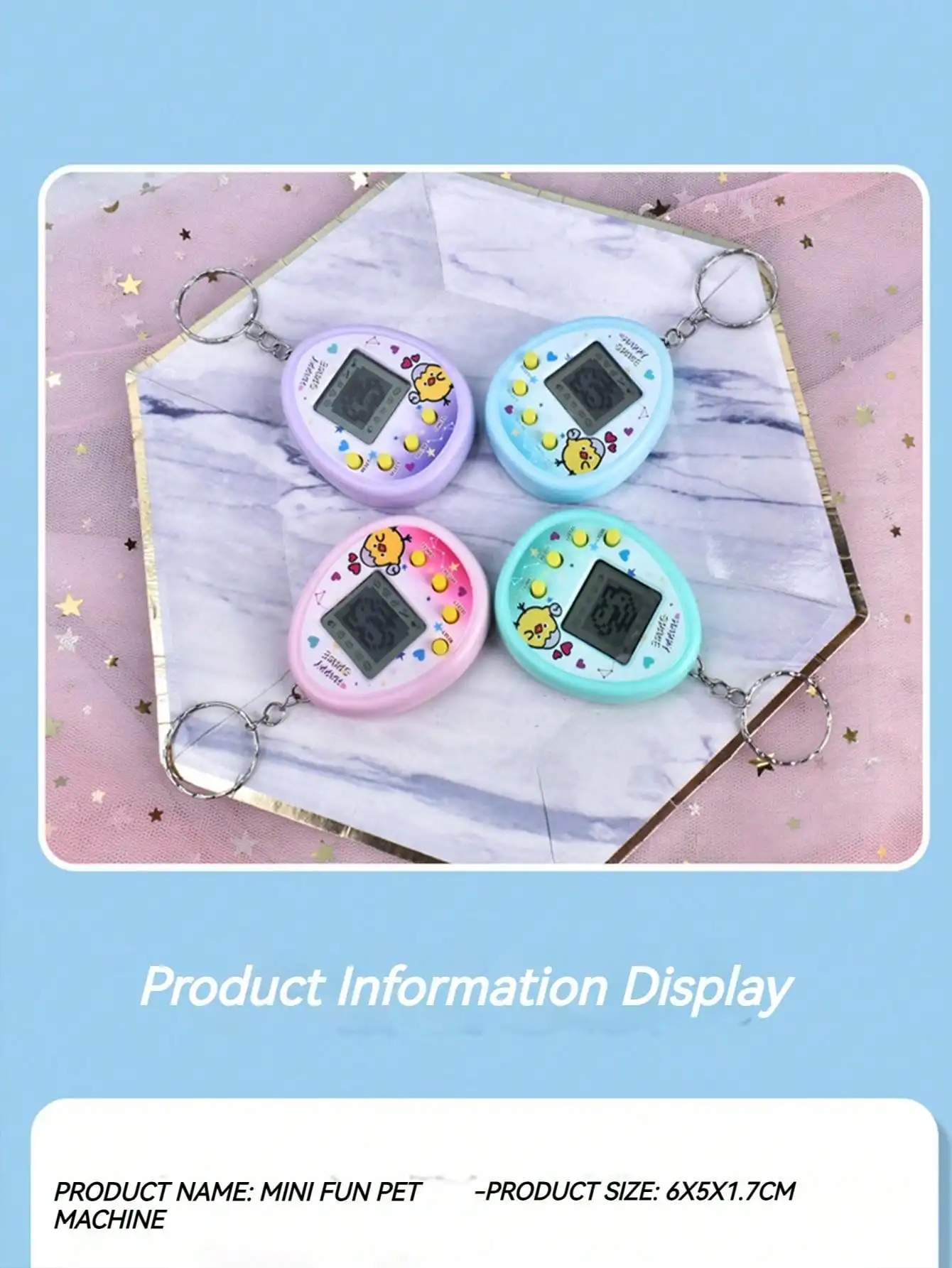 Mini Electronic Toys Gift  Virtual Pet Tamagotchi Toy in 168 in One Electronic Animals Kid Play Game Boy Child Pixel 5