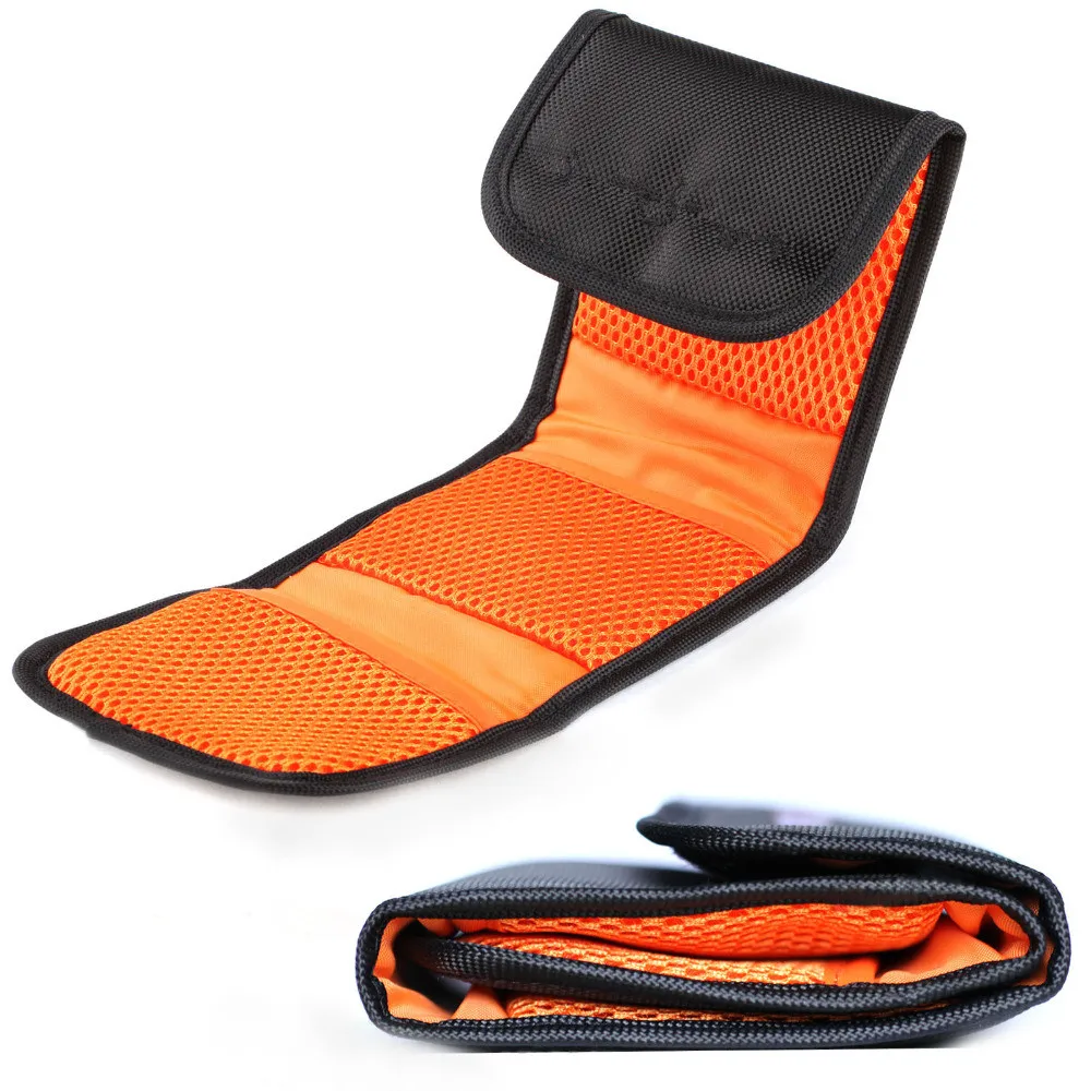 LXH 3 Pockets Lens Filter Bag Camera Lens Filter Pouch  For 49mm 52mm 55mm 62mm 72mm 77mm ND UV CPL Camera Lens Filter 4