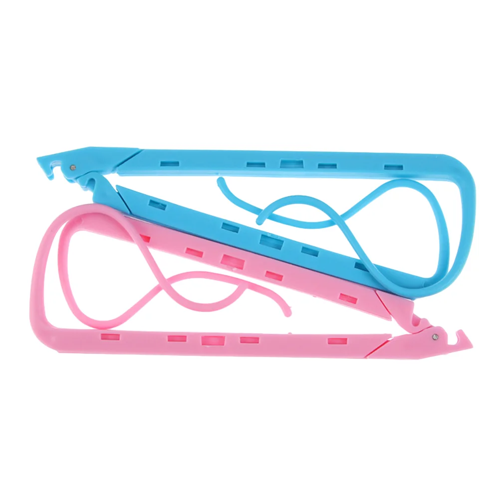 

2 Pcs Bookend Table Top Bookshelf Reading Clips Foldable Stand Plastic Desktop Holder Student Rack