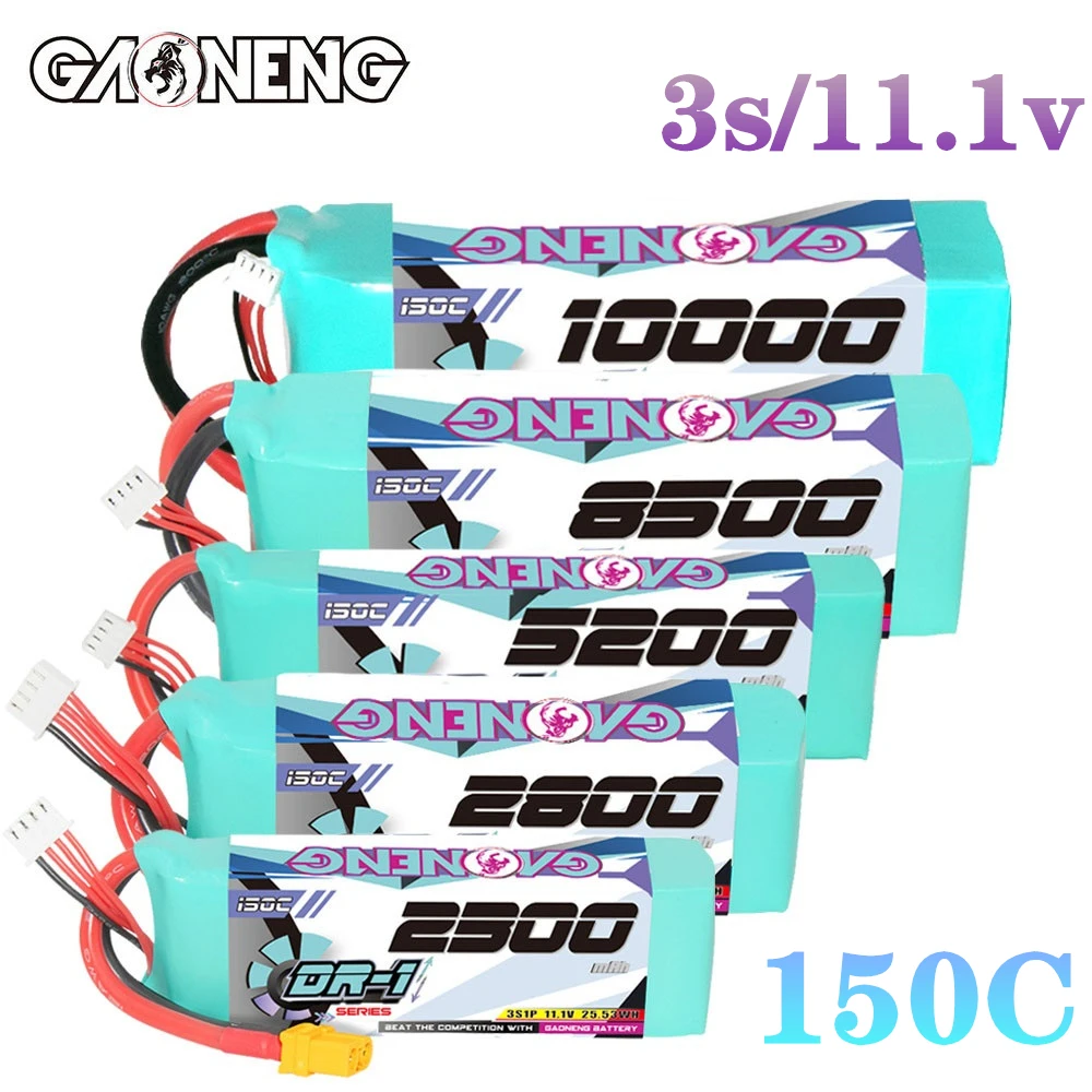 

GNB 3s 11.1v 2300/2800/5200/8500/10000mAh Lipo Battery For RC Cars Boats RC Helicopter Quadcopter FPV Racing Drone Spare Parts