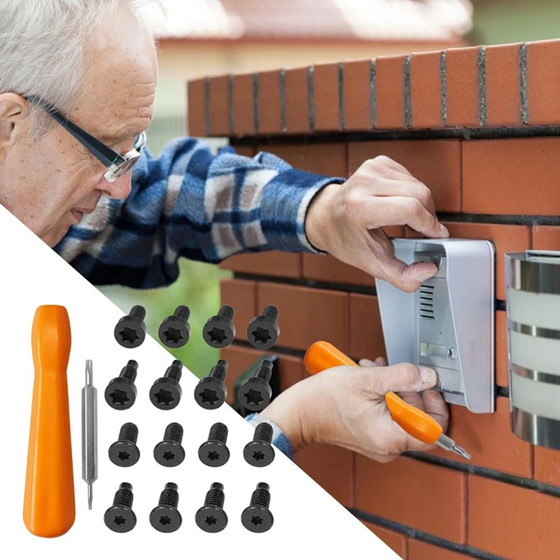 Doorbell Screws Disassembly Screwdriver Ring Replacement Security Screws Compatible With Video Anti-Theft Doorbell