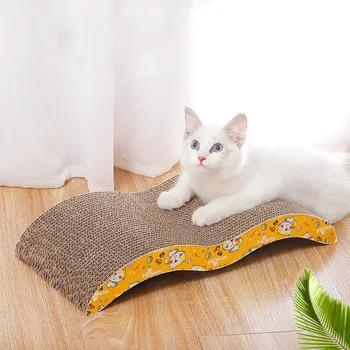 Cat Scratcher Toy – Corrugated Cardboard Claw Sharpening Bed 1