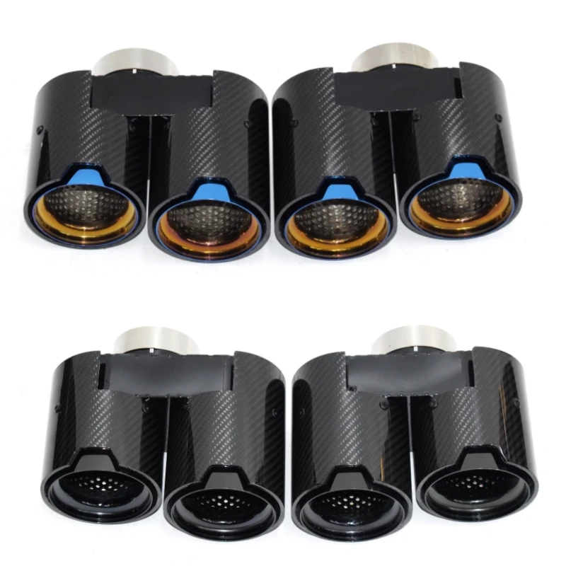 Muffler Exhaust Pipe Tailpipe Carbon Fiber Tip Nozzle Exhaust Head exhaust muffler tip for BMW 3 Series 330i 330e G20 G21
