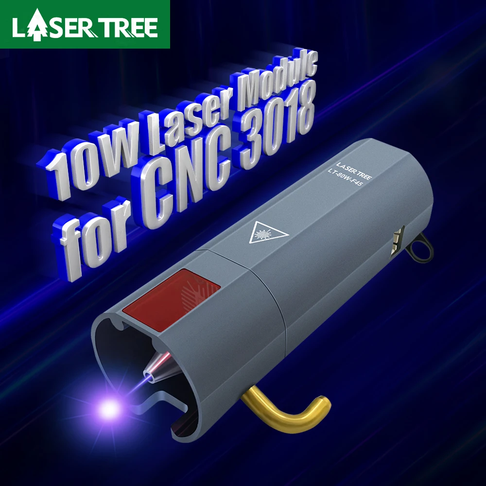 Árbol láser 7,5 W 20W módulo láser, 450nm TTL cabezal láser de luz azul Árbol láser 7,5 W 20W módulo láser, 450nm TTL cabezal láser de luz azul