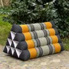 Handmade Thai Triangle Cushion 50x30x30cm Comfortable Backrest for TV or Reading Incline Pillow for Relaxing Indoor or Outdoor 5