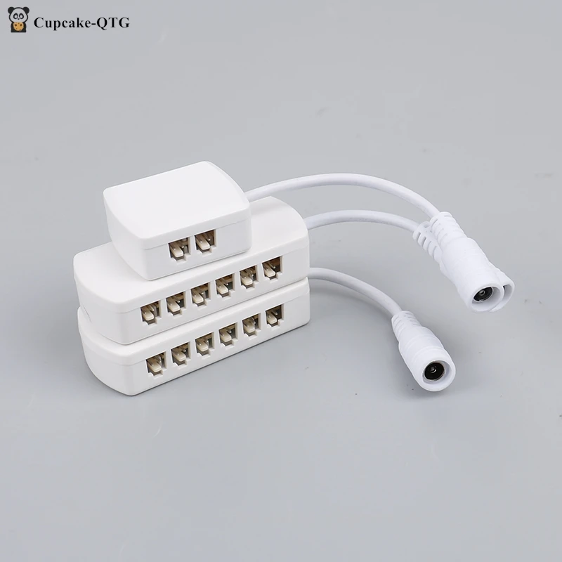 4/6/12Ports 2510 Hub Splitter Junction Box Distributer Connectors Male Plug LED Cabinet Light Adapter 2.54 Spacing Indoor electrical junction box electrical box electrical distribution box