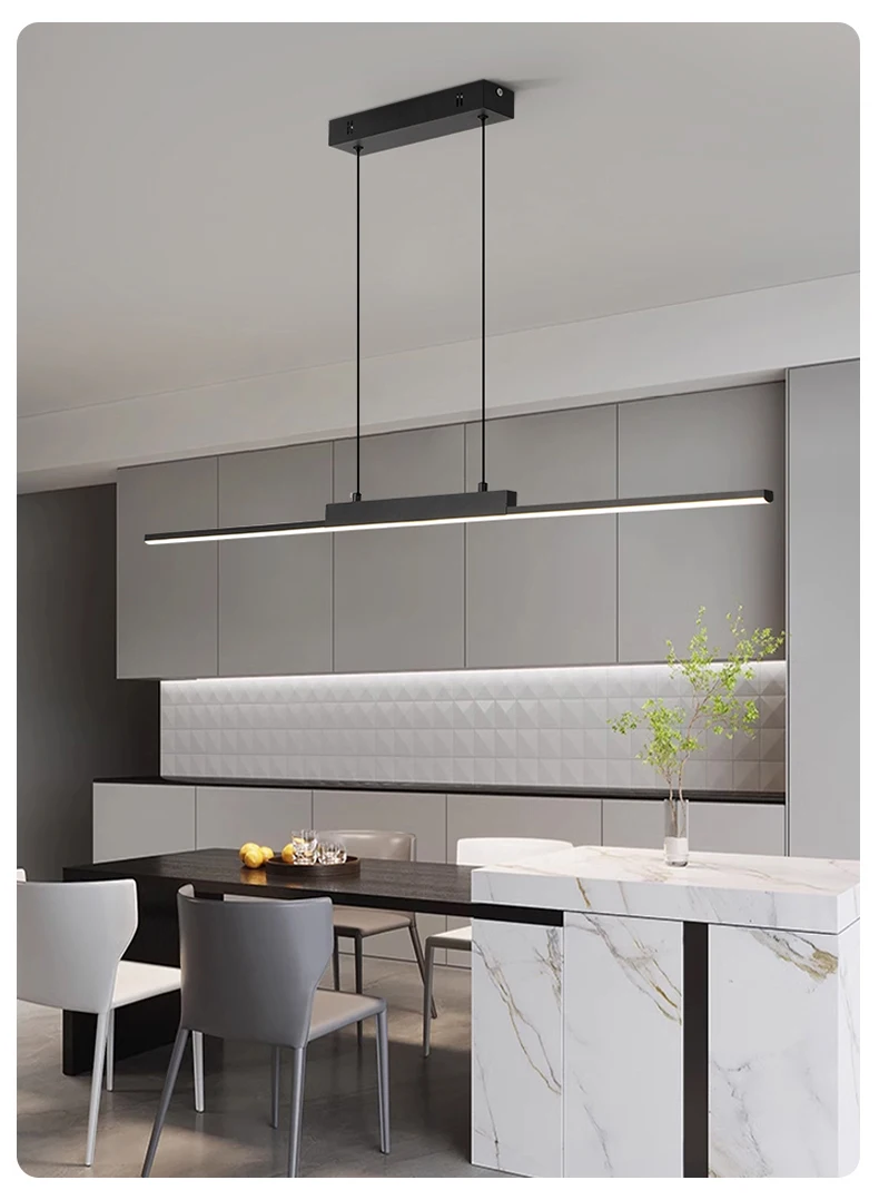 Description Picture 6 of itemPendant Lights Restaurant Minimalist Office Dining Room Decor Long Bar Chandeliers Kitchen Lamps Modern Nordic LED Lights