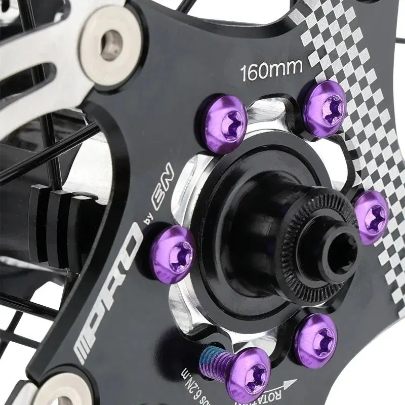 MTB Disc Brake Rotor Fixing Screw 12PCS T25 Color Alloy Steel Disc Brake Screw Bicycle Accessories