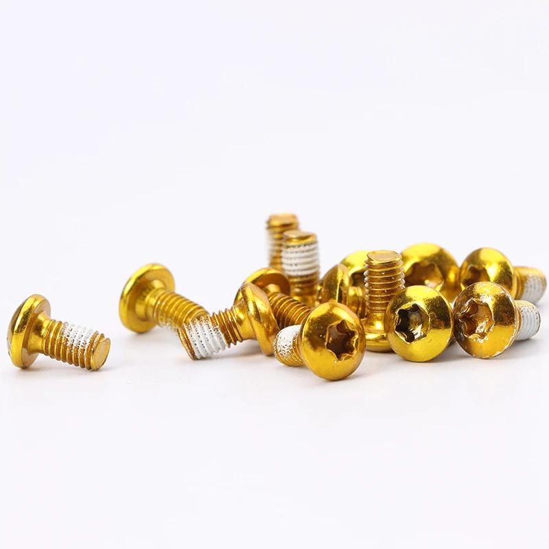 12pc Vtt Vélo Bicyclette Frein à Disque Rotor Torx T25 Vis M5x10mm Boulons