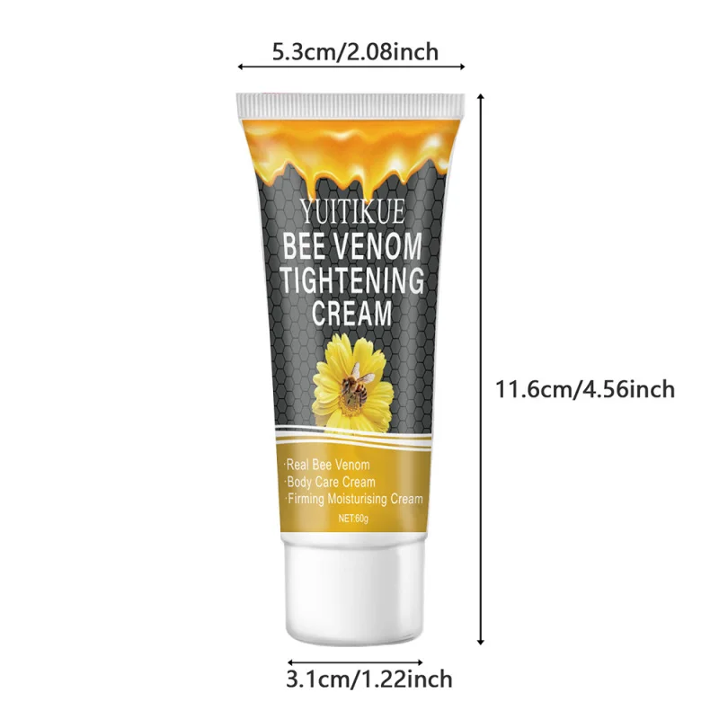 60g Bee Venom Firming Cream - Deeply nourishes and tightens the skin, contains propolis extract, bee venom, honey and hyaluronic