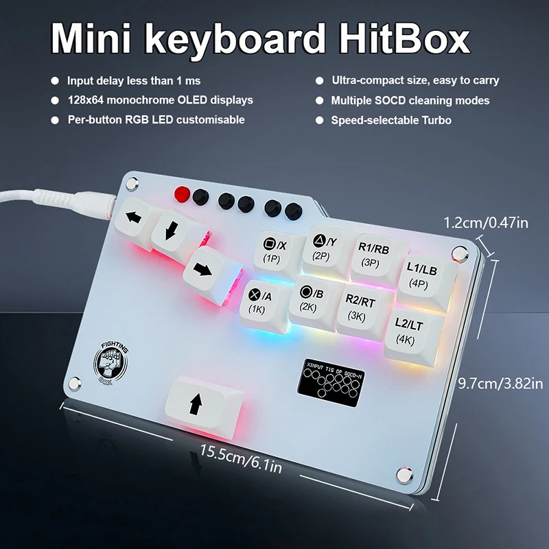  ڽ ̴ Ʈڽ Ʈѷ ̵ ƽ  Ű, RGB LED Ʈ, ü MX ϷƮ ġ, PC, PS3, PS4,  ũ