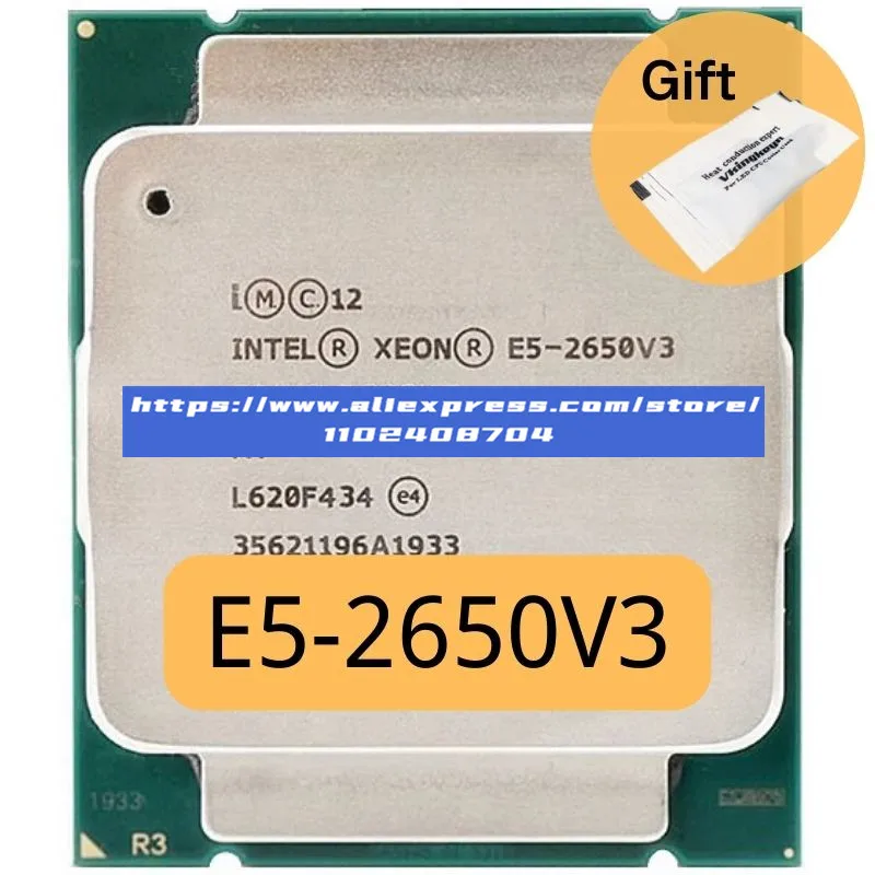 Процессор Intel Xeon E5 2650 V3 SR1YA 2,3 ГГц 10 ядер 105 Вт Разъем LGA 2011-3 ЦП E5 2650V 3 ЦП