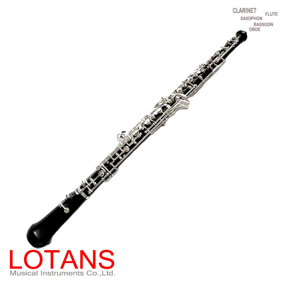Full Automatic Black Wood silver Oboe