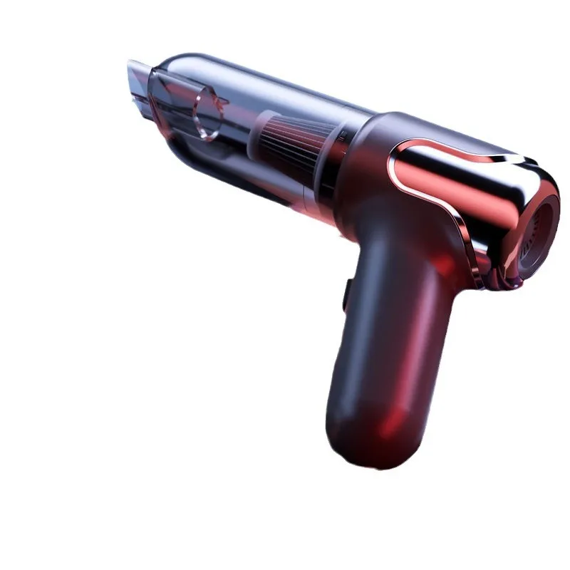 Wireless Small Car Vacuum Cleaner For Both Car And Home Use With High Suction Power And Integrated Suction Blowing Function