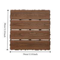 Decoration Of Household Splicing Solid Wood Flooring, Terrace, Courtyard, Outdoor Ground, Balcony Renovation, Solid Wood Floorin 2