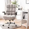 Ergonomic Office Chair Big and Tall High-Back Executive Computer Desk Chair Upholstered Comfortable Home Office Chair with Flip 1