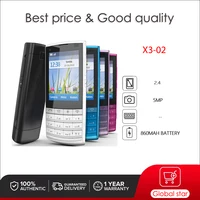 Original Unlocked X3-02 5MP WIFI Bluetooth FM radio Mobile Phone Russian Arabic Hebrew Keyboard Made in Finland