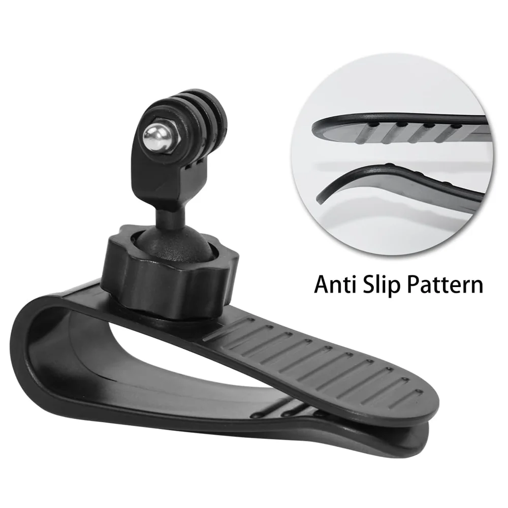Car Sun Visor Mount Holder For GoPro Hero 13 12 11 10 9 SJCAM SJ4000 AKASO Insta360 X5/X4/X3 DJI Osmo Action Camera Accessories