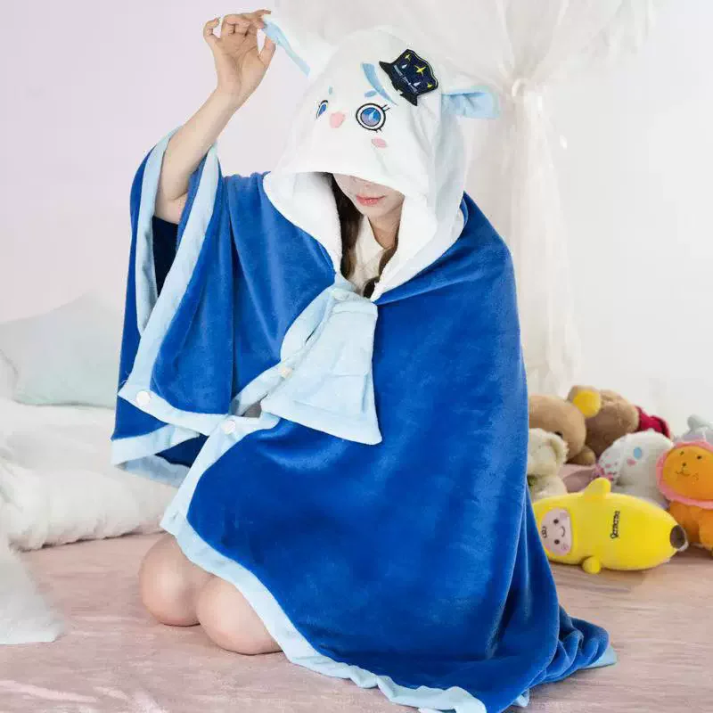 Genshin Impact Furina Focalors Itabag Multi Functional Hooded Air Conditioning Blanket Warm Siesta Shawl Flannel Cloak Gift S273f606f28024b56a162e79ab3b4c0f5V