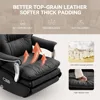 tainable Leather Electric Ergonomic Reclining Home Office Desk Chairs with Massage, Big and Tall Comfy Computer Chair 6