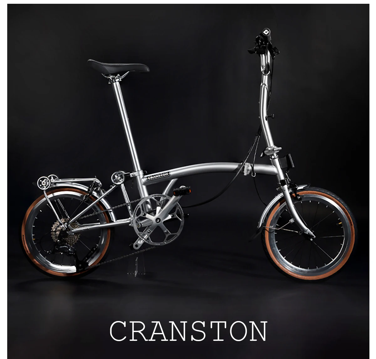 CRANSTON 16インチ 9段変速 デュアルCブレーキ 折りたたみ自転車