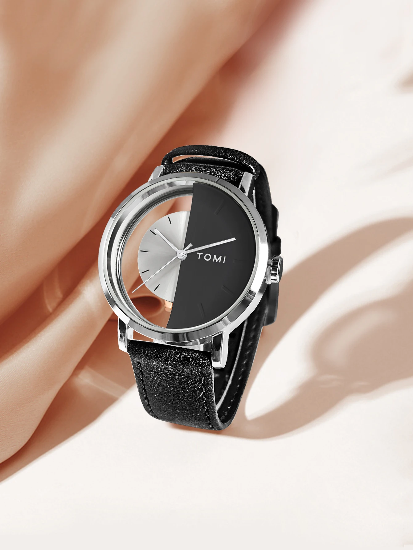 TOMI Fashion Simple Hollow Design Quartz Watch