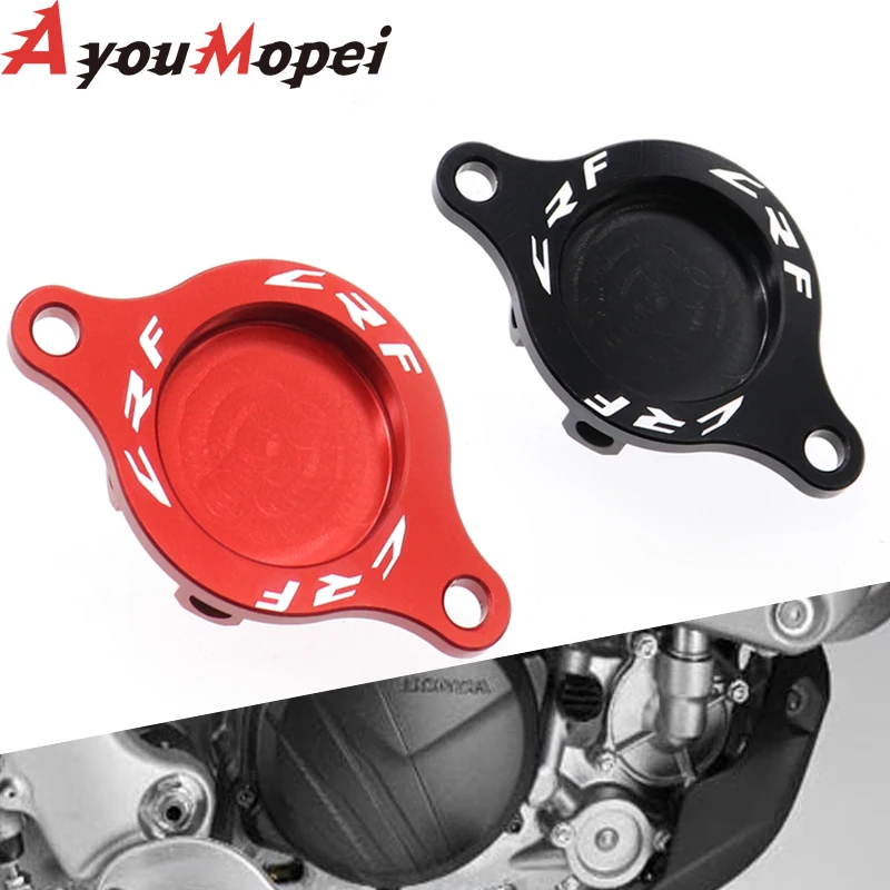 

Engine Oil Filter Cover For HONDA CRF250 R/RX CRF450 X/L/RL CRF450R CRF450RX CRF450L CRF450X CRF250R CRF 450 250 Motorcycle Cap
