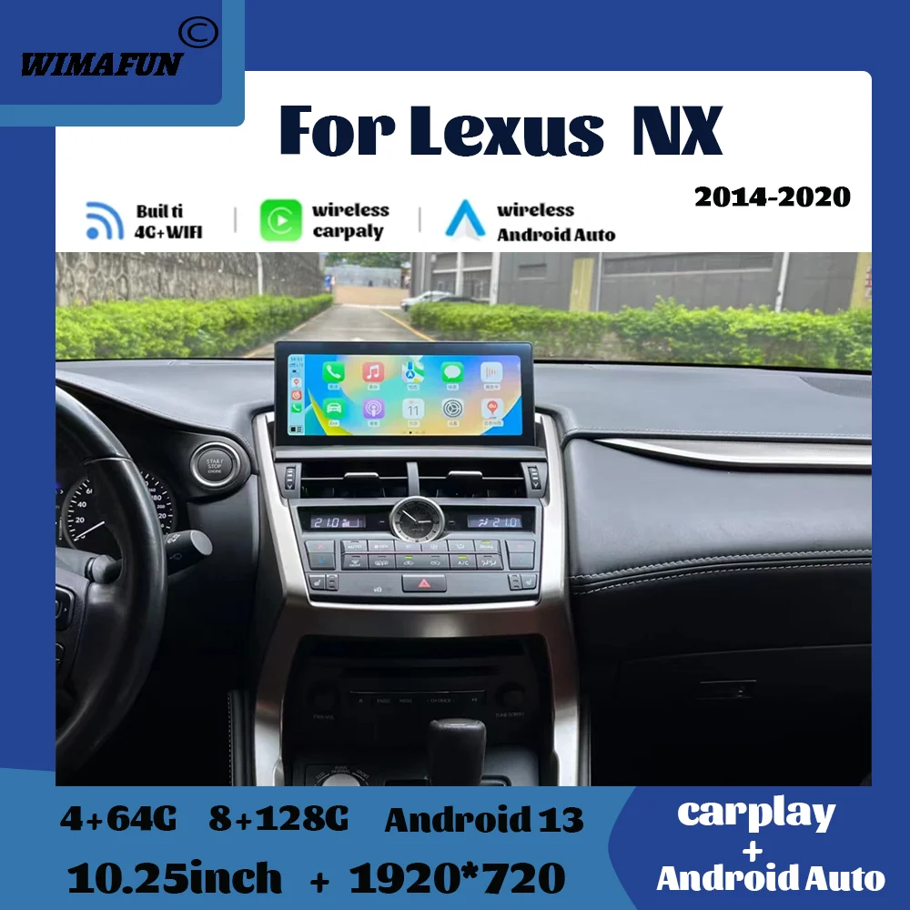 1025inchForLexusNX200NX200TNX300hCarPlayAutoRadioMultimedia