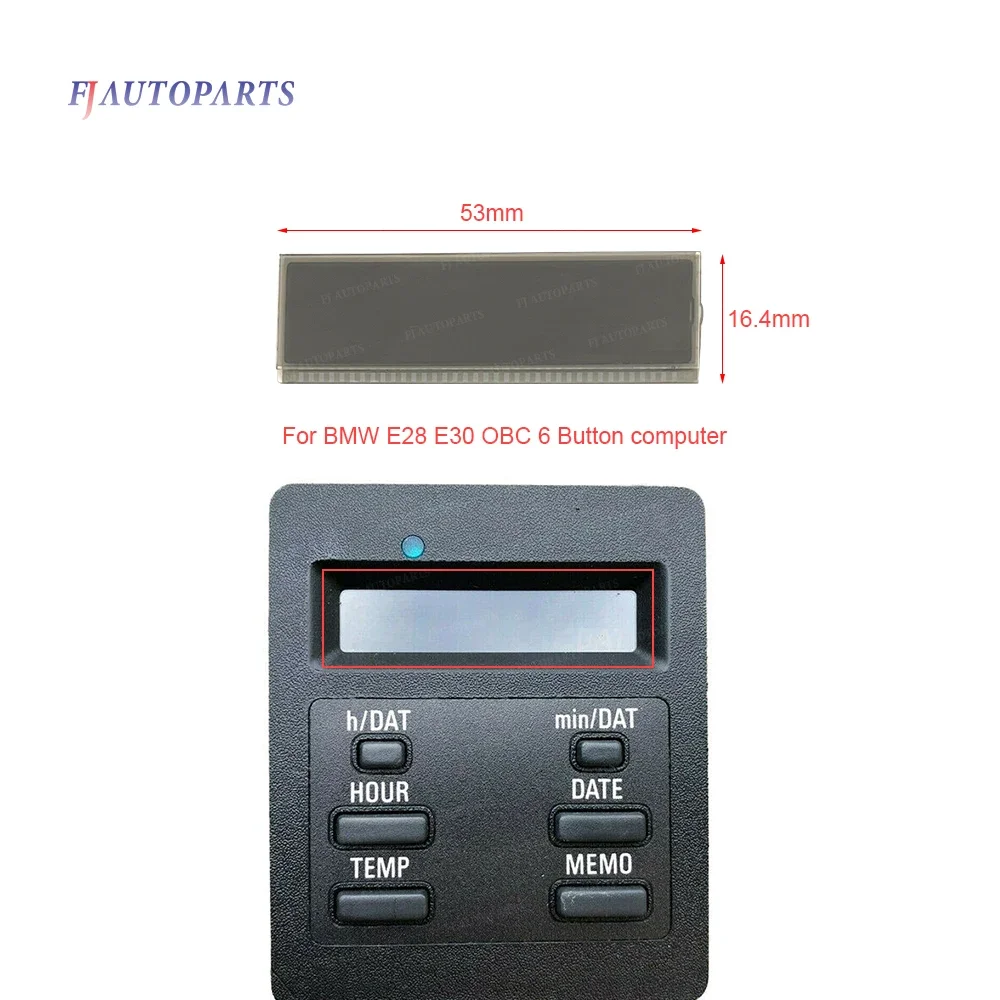 LCD Display für 6 Taste Auf Board Computer OBC Uhr für BMW E30 325i 318i