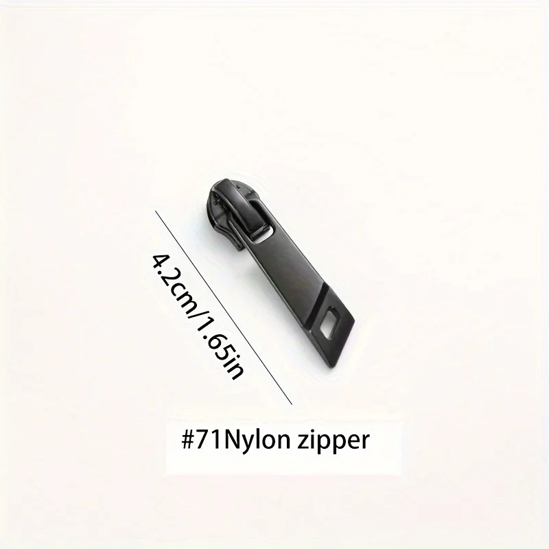 Assorted Nylon Zipper Pulls Waterproof for Cold-proof Clothing Outdoor Wear Luggage 10pcs