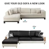 PU Waterproof Leather Sofa Seat Cover for Living Room Stretch Slipcover Furniture Protection 15 Solid Colors Sofa Couch Covers 6