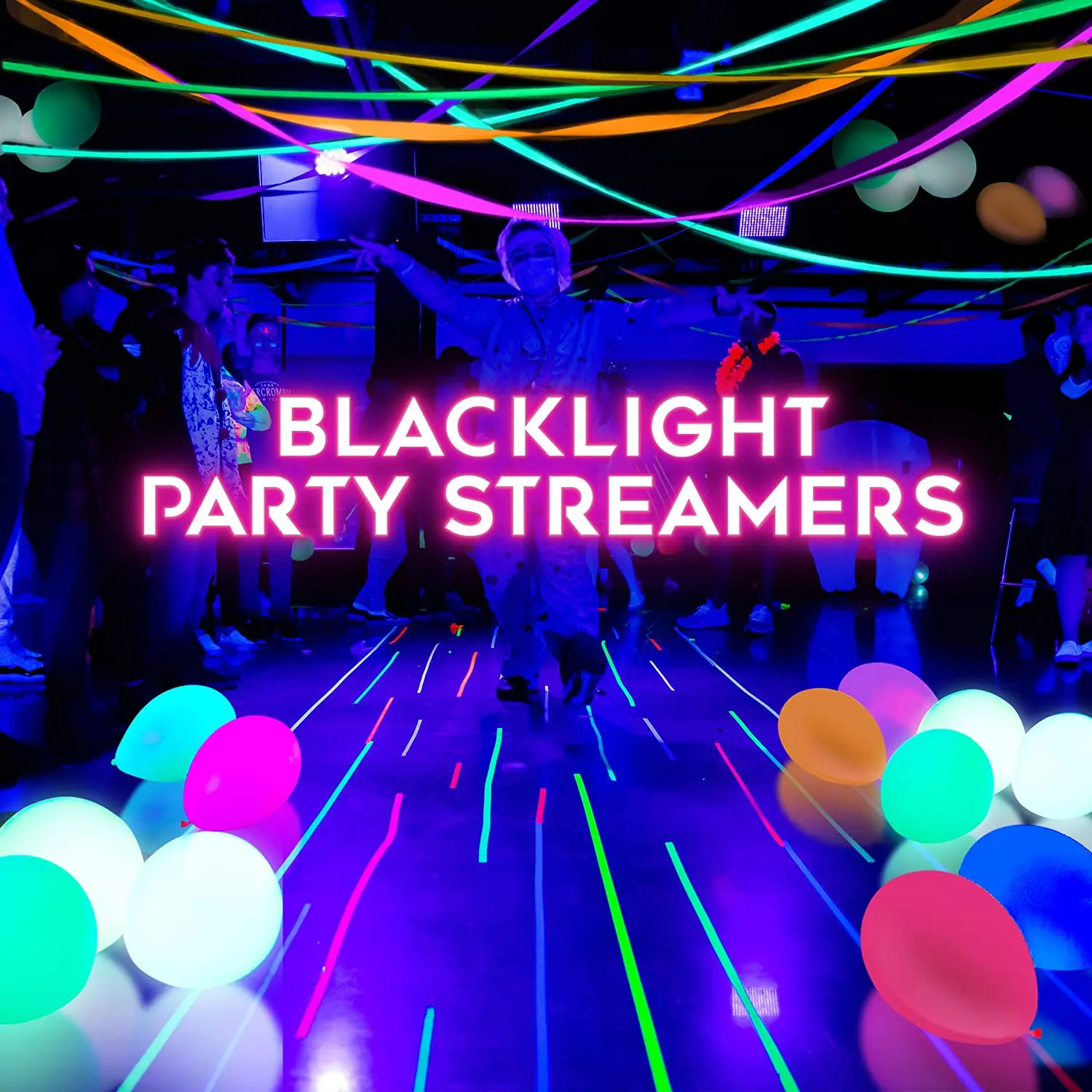 Glow Dark Party Decorations  Black Light Party Decorations - Paper Black  Light - Aliexpress