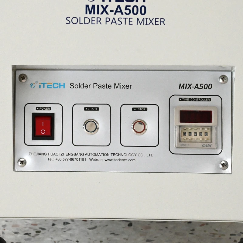 ITECH SMT Production Mixing Equipment MIX-A500 Automatic Soldering Solder Paste Mixer Stir evenly 220V For Solder Paste Stirring