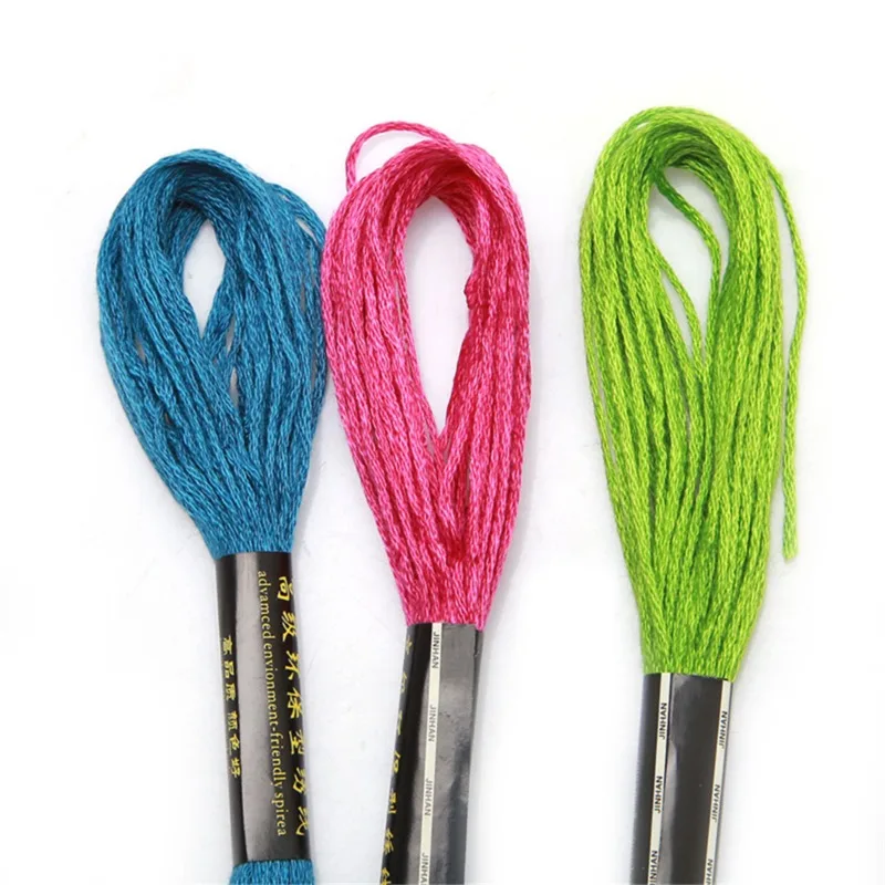 15-200 مرساة عبر غرزة التطريز الموضوع التطريز الموضوع البوليستر خيط القطن التطريز خط الخياطة الحرفية الموضوع