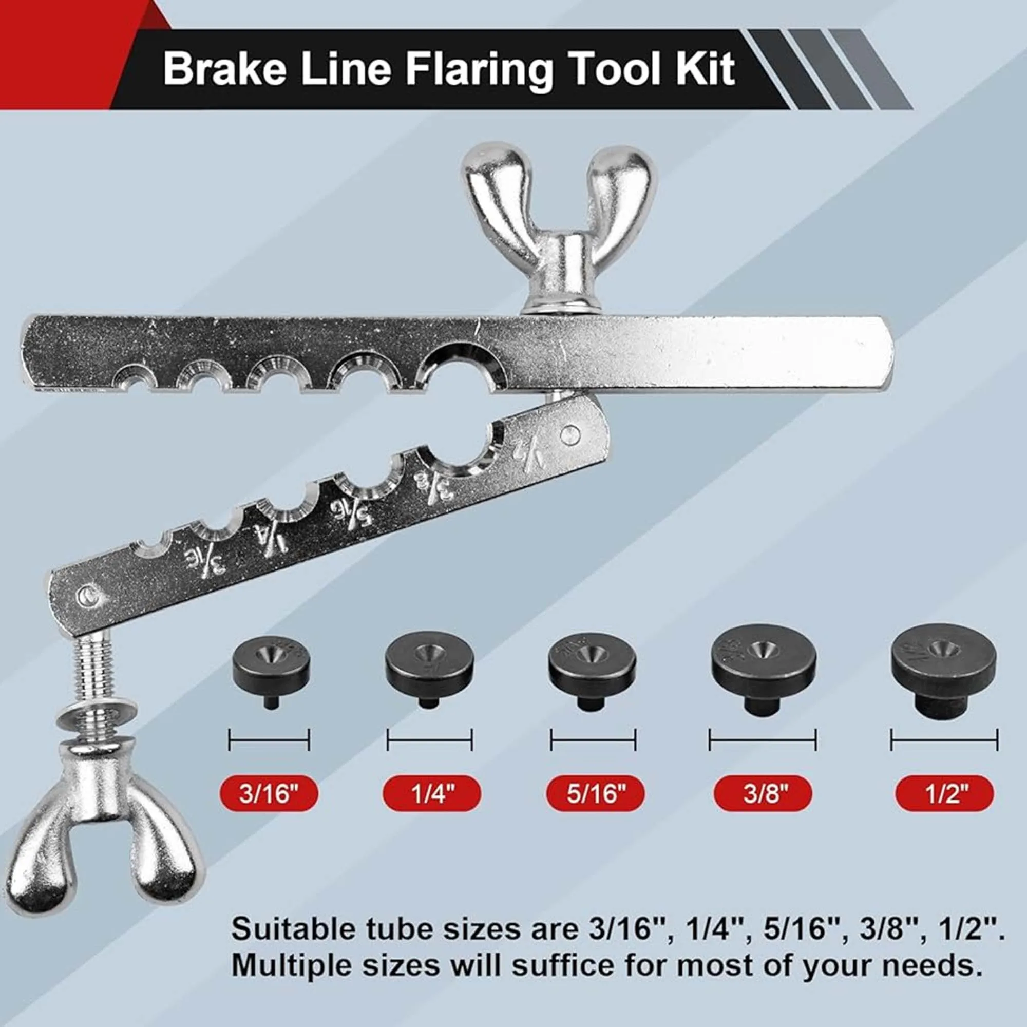 Pipe Cutting Tool Kit Copper Brake Oil Pipe Repair Double Flaring Mold Refrigeration Tool Cutting Flaring