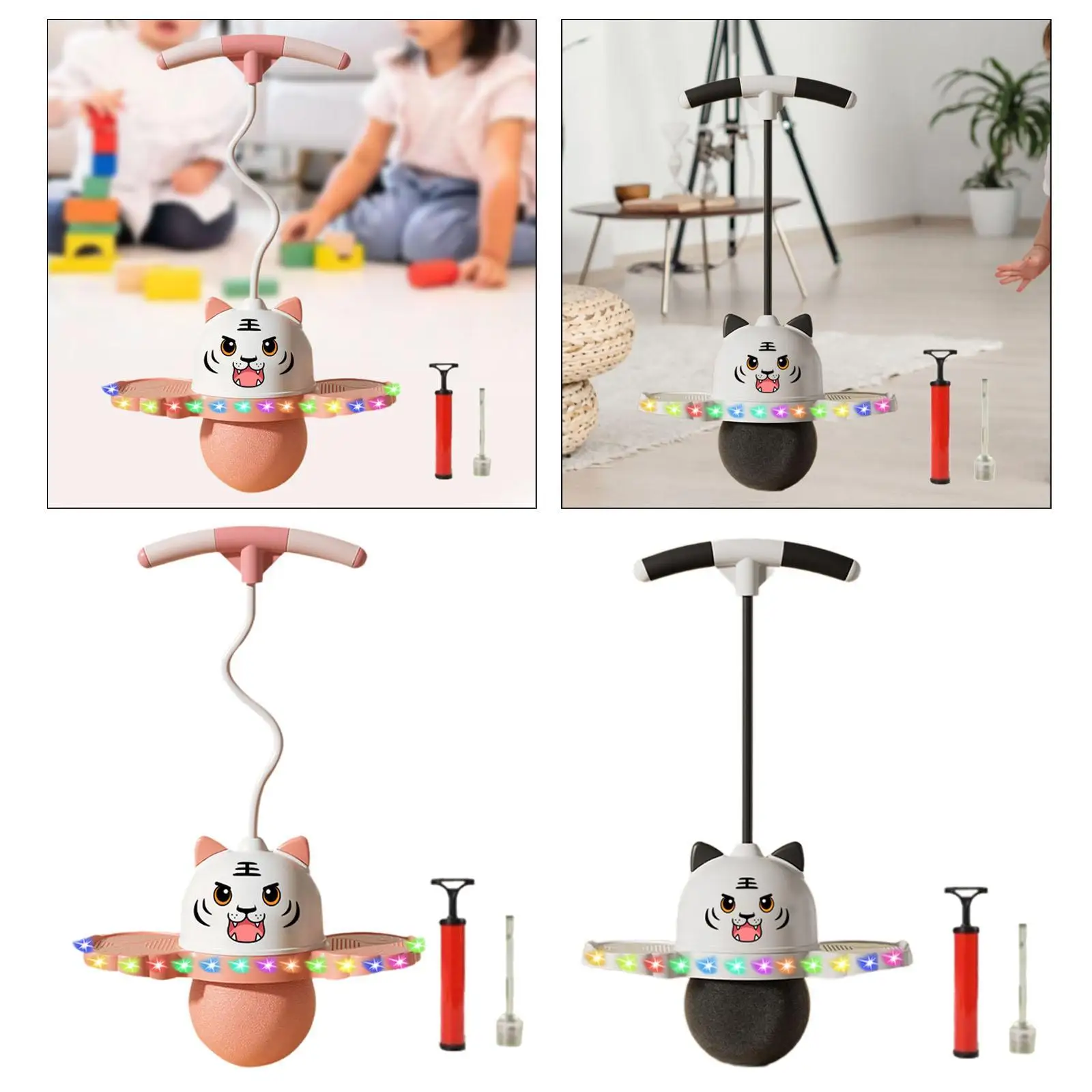 Pogo Ball with Handle Funny Pogo Jump Ball for Games Body Training Fitness