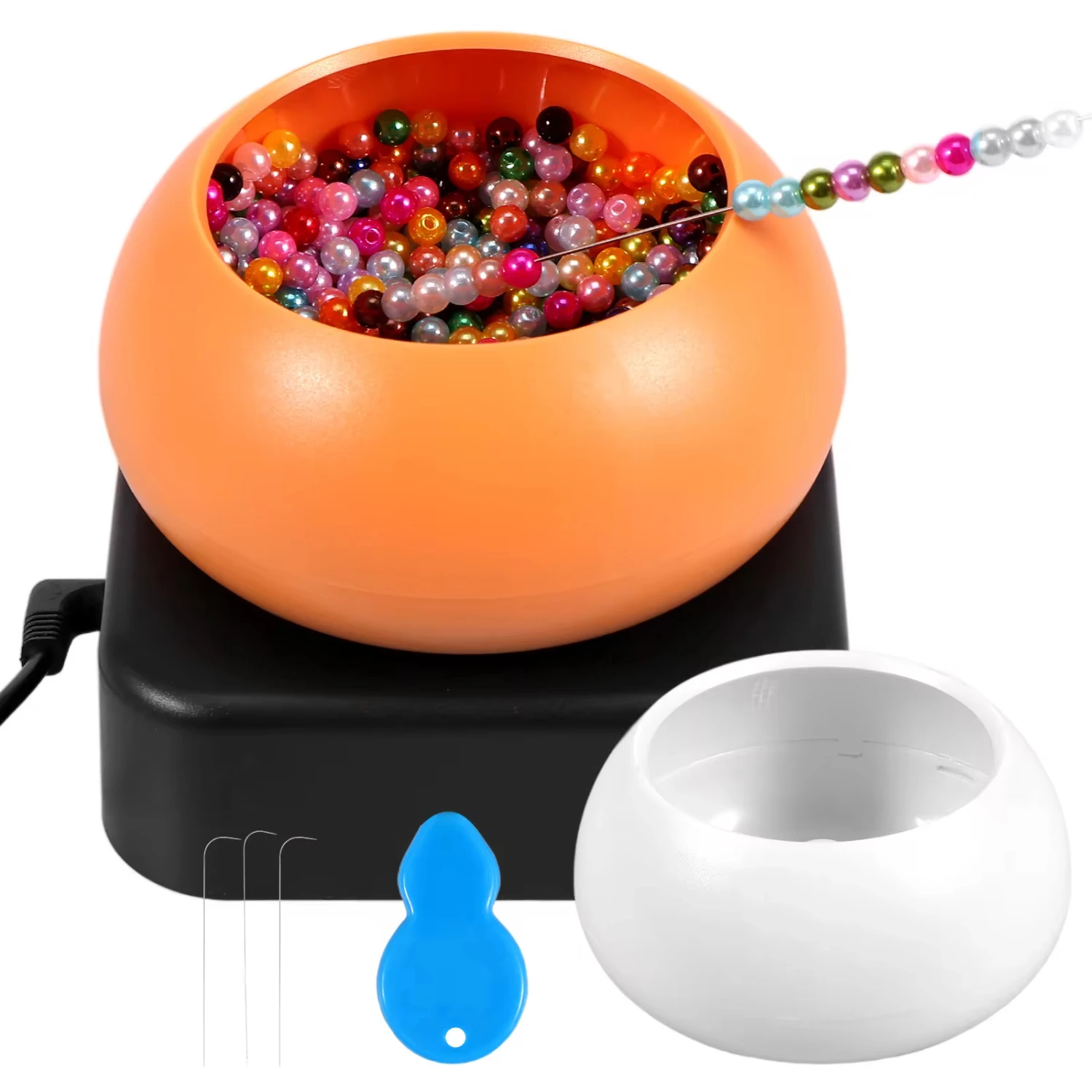 Bead Bowl Spinner Set Bead Spinner DIY Jewelry Making Clay Beads With Needle And Thread Making Waist Beads