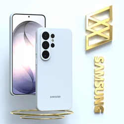 High - Quality Silicone Cover - Silky Touch Protective Shell - S24 (White)