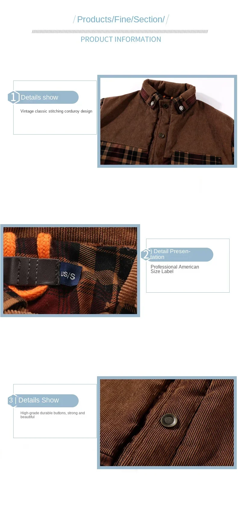 Men's Cotton Jacket Autumn Winter New Check Print Warm Casual Business Office Lapel Coat Men Middle-aged Elderly Cotton Clothes 4