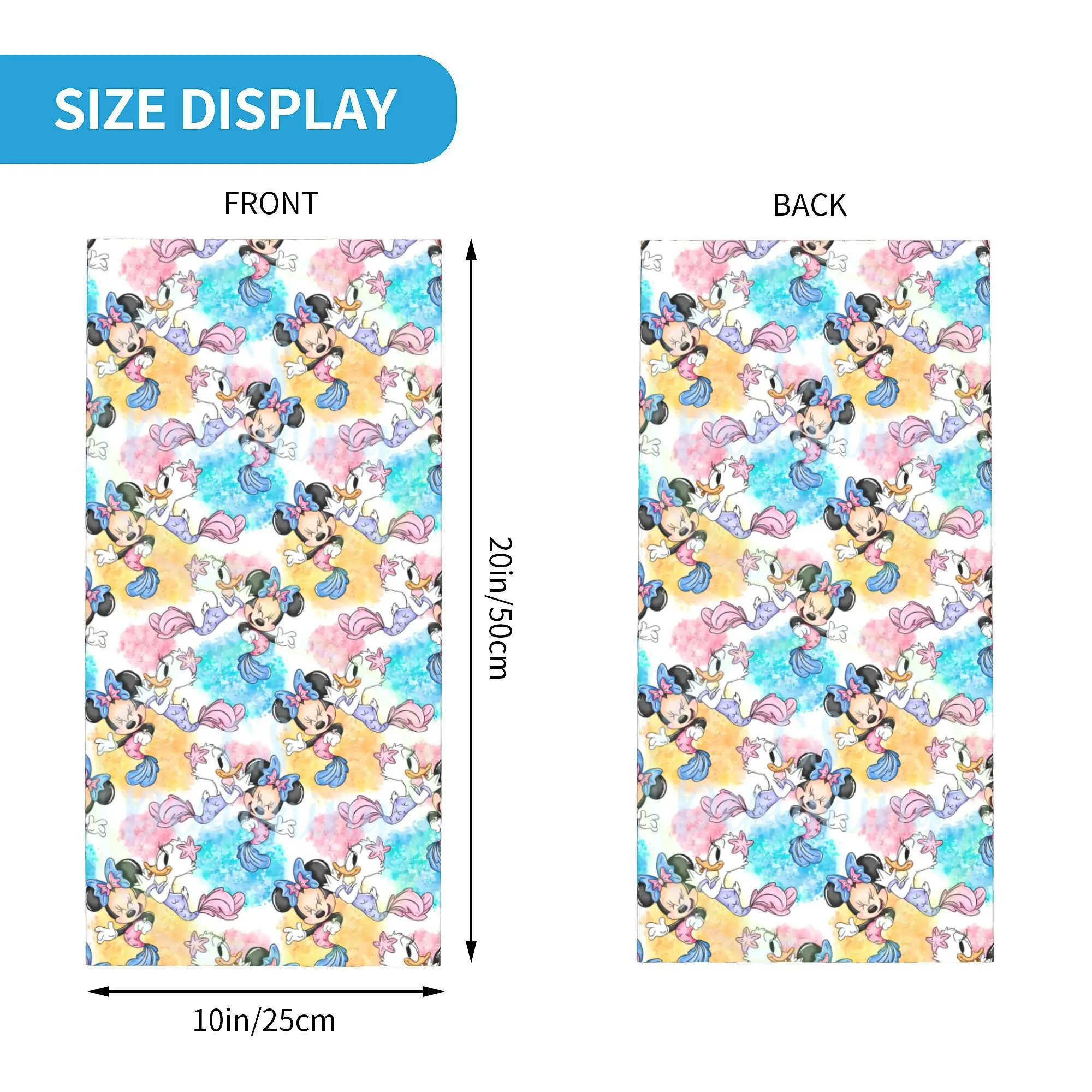 Mickey Mouse Art Cartoon Bandana Neck Gaiter for Ski Cycling Women Men Wrap Scarf Balaclava Warmer cycling bandana cycling mask neck gaiter
